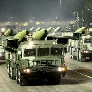 جانب من الاستعراض الذي جرى الاثنين الماضي.