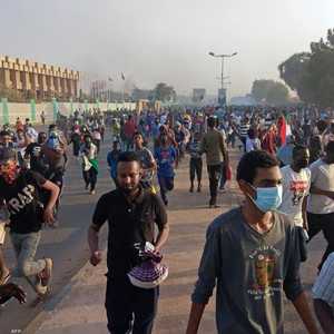 جانب من إحدى مظاهرات الاحتجاج في السودان.