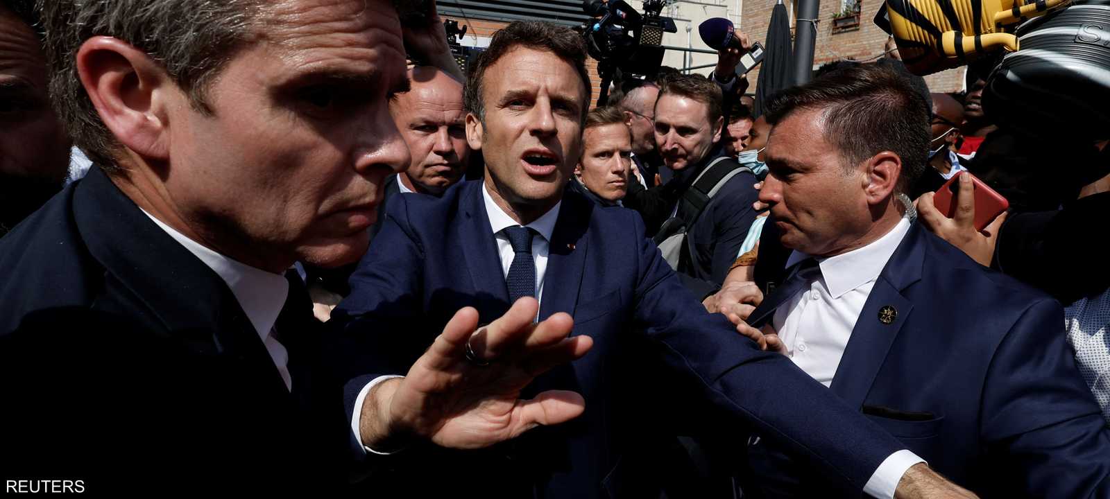 الرئيس الفرنسي إيمانويل ماكرون