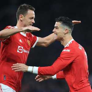 رونالدو أدرك التعادل لمانشستر يونايتد.