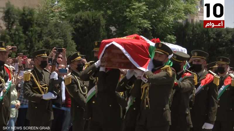 جنازة عسكرية رسمية وتشييع شعبي لشيرين أبو عاقلة