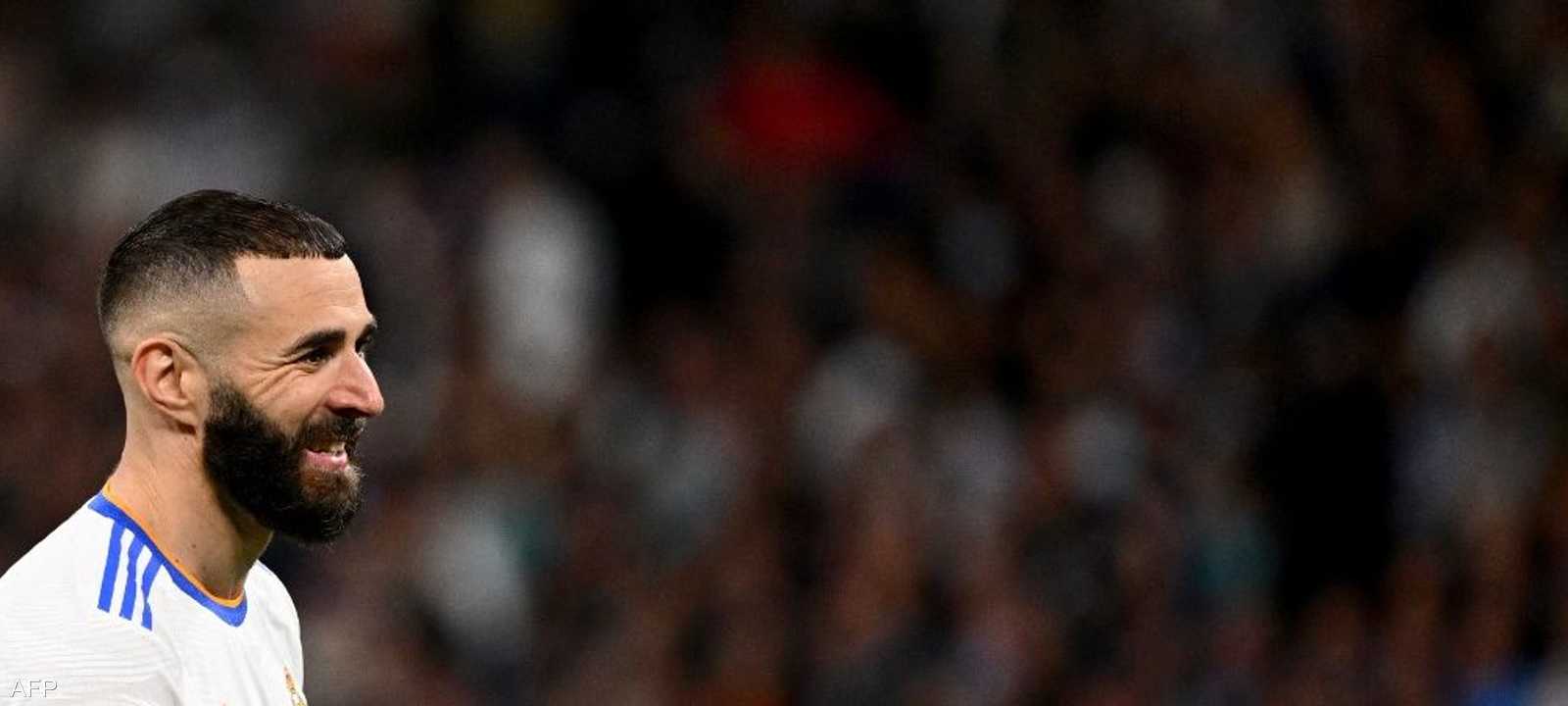 مهاجم ريال مدريد كريم بنزيمة.