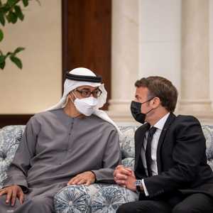 ماكرون يعزي الشيخ محمد بن زايد في وفاة الشيخ خليفة