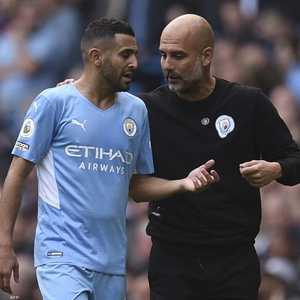 غوارديولا دافع عن نجمه رياض محرز