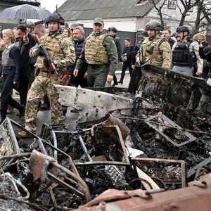 زيارة أوروبية إلى بلدة بوتشا بعد الدمار