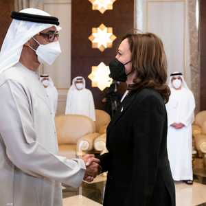 الشيخ محمد بن زايد يستقبل كمالا هاريس