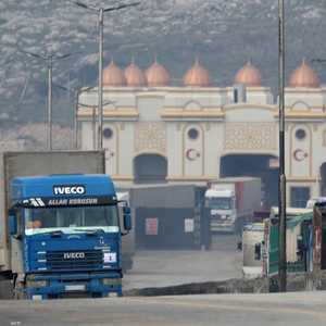جانب من معبر باب الهوى بين تركيا وسوريا.