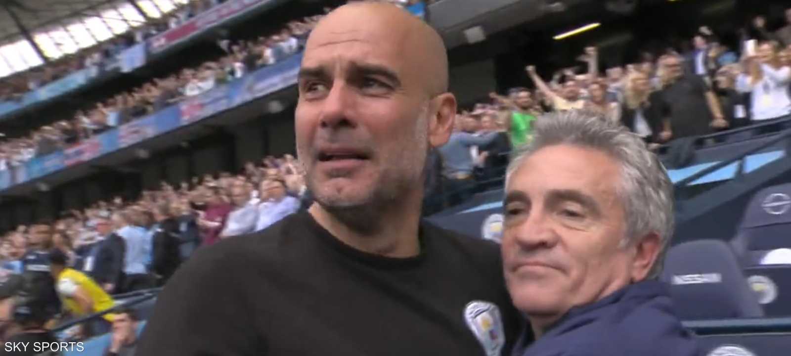 غوارديولا يذرف الدموع