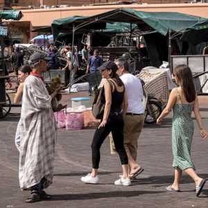 ساحة جامع الفنا بالمغرب اشتهرت بعروض للقردة