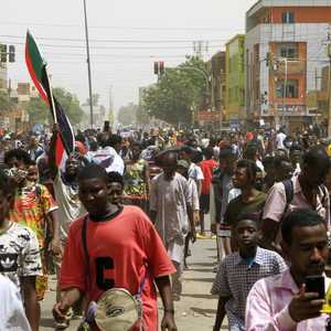 جانب من إحدى المظاهرت في السودان.