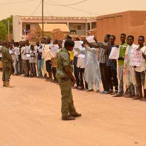واحدة من مظاهرات اللاجئين في أغاديز - أرشيف.