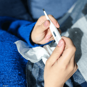 ارتفاع درجة حرارة الجسم من أعراض جدري القرود