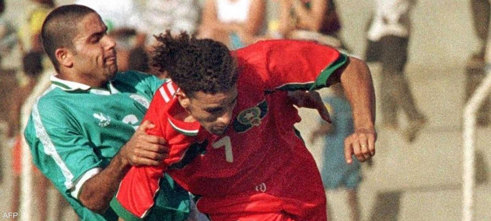 جانب من مواجهة المغرب ومصر في 1998