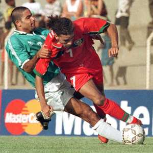 جانب من مواجهة المغرب ومصر في 1998