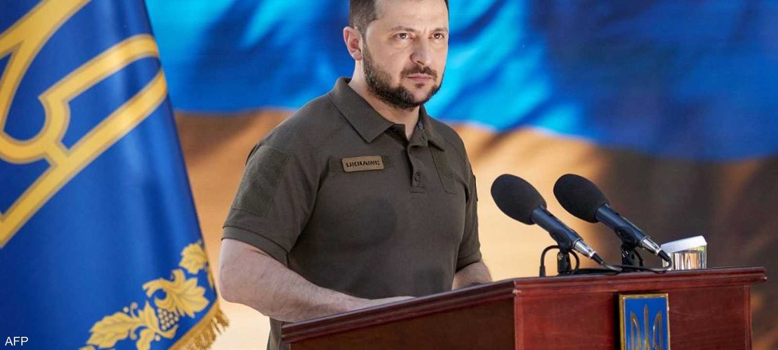 الرئيس الأوكراني فولوديمير زيلينسكي.