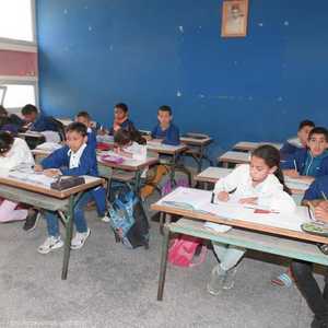 طلبة داخل فصل دراسي بالمغرب. أرشيف