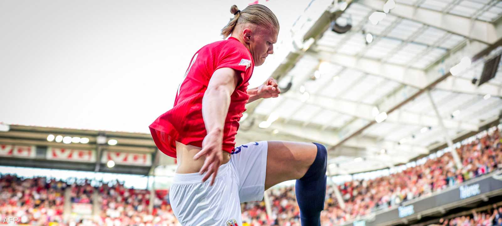 هالاند أحرز هدفين لمنتخب بلاده