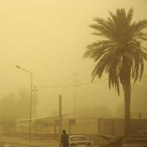 العاصفة الترابية ضربت بغداد