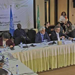 جانب من الجلسلة الافتتاحية للحوار السوداني.