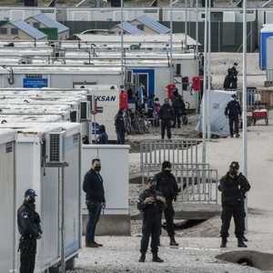 أحد مخيمات المهاجرين في اليونان.