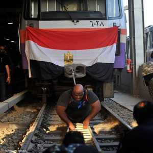 نجح أشرف محروس في سحب 6 عربات مترو أنفاق تزن 22 طنا