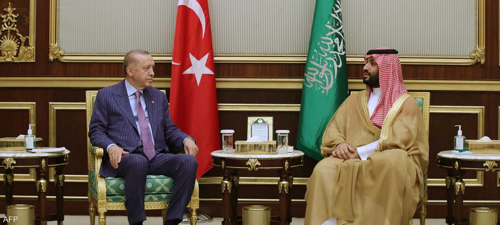 محمد بن سلمان استقبل أردوغان في السعودية في أبريل الماضي.