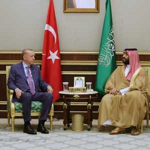 محمد بن سلمان استقبل أردوغان في السعودية في أبريل الماضي.