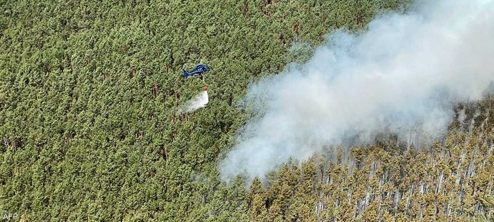 جانب من حرائق ألمانيا