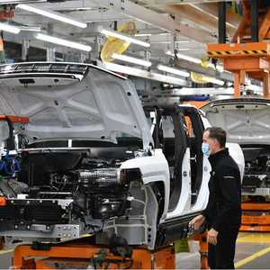 أحد مصانع السيارات في الولايات المتحدة.