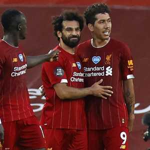 ماني برفقة فيرمينو وصلاح