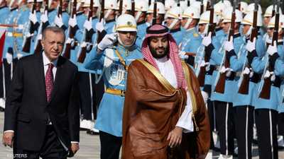 الرئيس التركي يستقبل ولي العهد السعودي بأنقرة