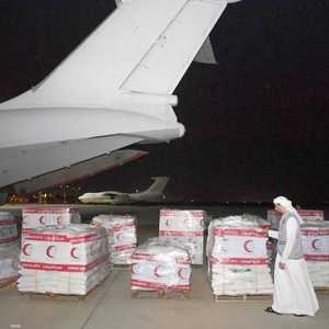 طائرة مساعدات إماراتية في لقطة أرشيفية.