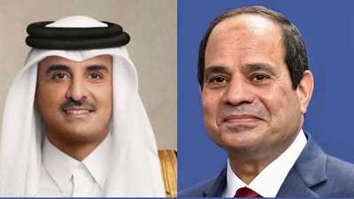 السيسي يستقبل أمير قطر في زيارة رسمية