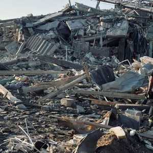 جانب من الدمار في أوكرانيا