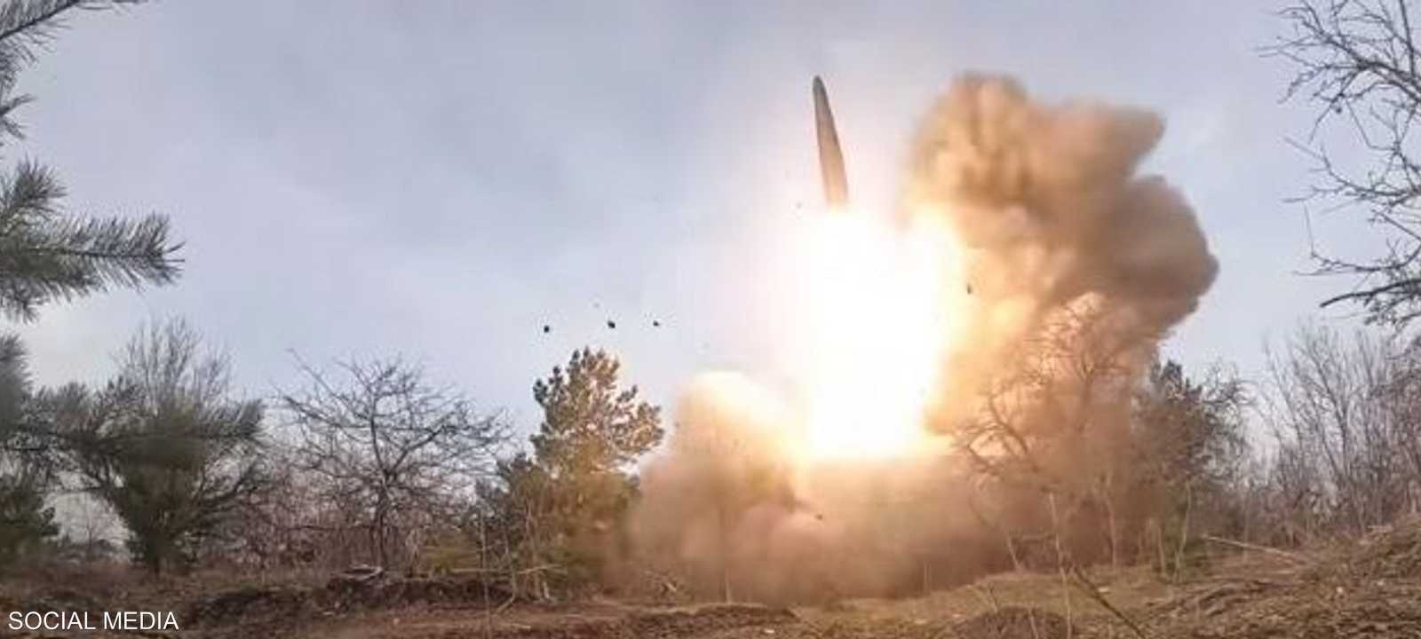 إطلاق صاروخ روسي على أوكرانيا. أرشيف