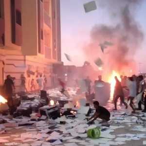 الاحتجاجات في طبرق شهدت أعمال تخريب