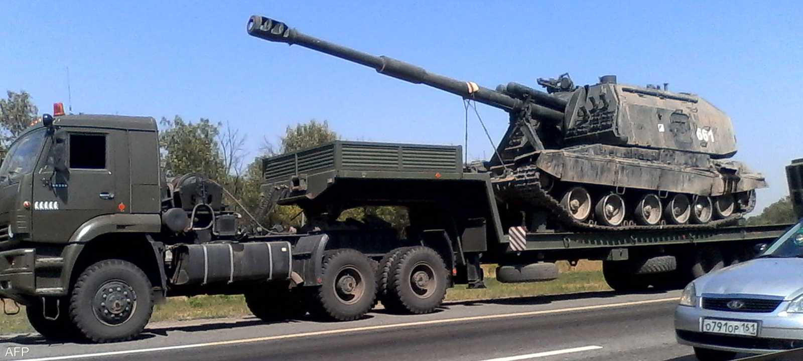 المدفع الروسي "مستا-إس" في لقطة أرشيفية