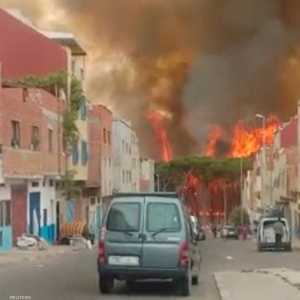 الحرائق امتدت إلى مناطق سكنية