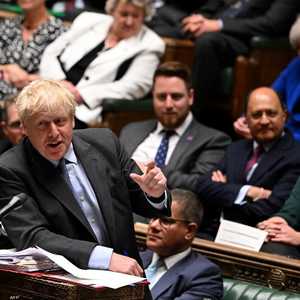 بوريس جونسون في البرلمان البريطاني