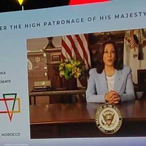 كامالا هاريس نائبة الرئيس الأميركي تحدثت خلال القمة