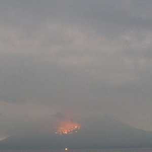 ثوران بركان ساكوراجيما في اليابان