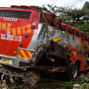 أرشيفية لتحطم حافلة في كينيا
