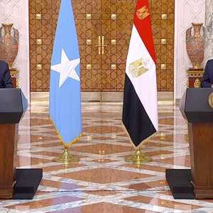 الرئيسان المصري والصومالي