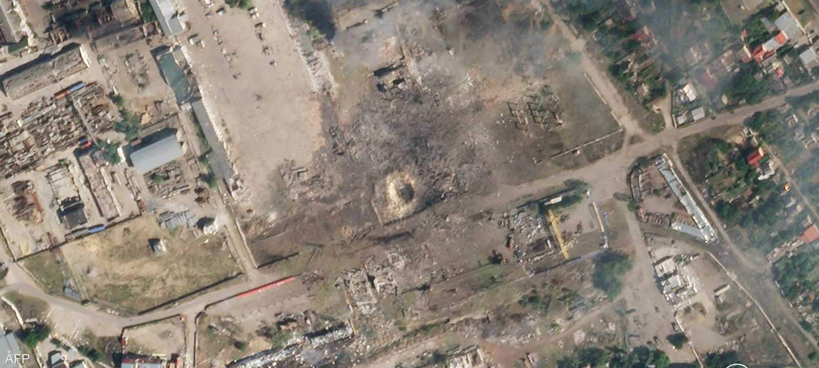 صورة توضح حجم الدمار في منطقة خيرسون