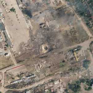 صورة توضح حجم الدمار في منطقة خيرسون