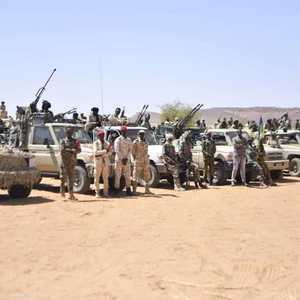 جانب من عرض عسكري لحركة جيش تحرير السودان