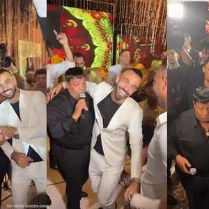 لاعبو الأهلي خلال الحفلة