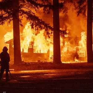 صورة لحريق سابق في الولايات المتحدة