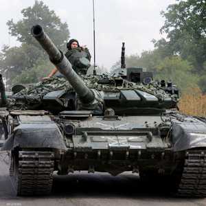 دبابة تابعة للقوات الانفصالية الموالية لروسيا - أرشيفية