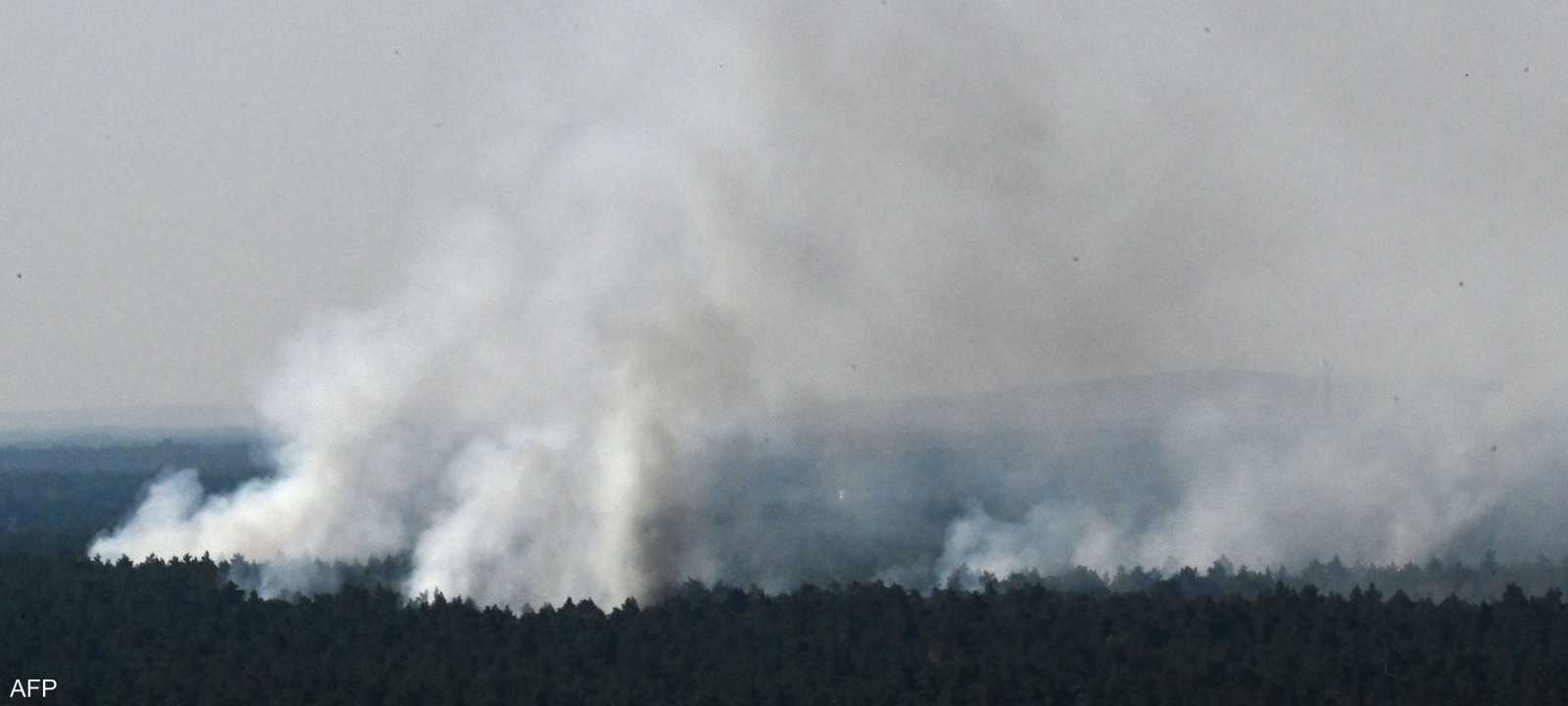 حريق الغابات قرب برلين
